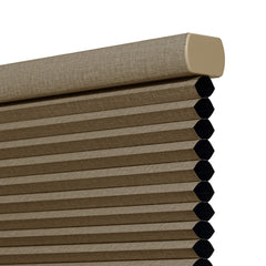 Boolegon New Update 1.5" Linen Cellular Shade Natural Honeycomb Window Blind Room Darking Thermal Insulated Shade Color Matching Cordless Shades for Office Home, Custom Size