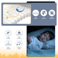 Boolegon Blackout Cellular Shades Cordless Pull Down Cellular Blinds Thermal Insulated Honeycomb Blinds for Windows