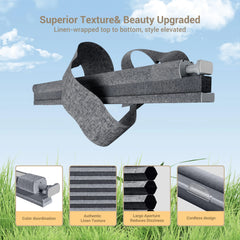 Boolegon No Drill No Tool Cellular Shades Light Filtering Cordless Window Blinds Easy to Install,Pull Down Honeycomb Blinds for Indoor Windows,Office