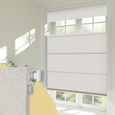 No Drill Roman Shades for Windows Top Down Bottom Up, Cordless 100% Blackout Roman Blinds UV Blocking for Bedroom & Living Room, Smooth Push & Pull, Easy to Install