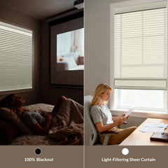 Cortinas celulares Boolegon Day Night, inalámbricas, opacas y con filtro de luz, 2 en 1, con diseño de panal, de arriba a abajo y de abajo a arriba, personalizadas, cortadas a medida para ventanas.