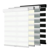 Boolegon Cordless Zebra Blinds for Windows Light Filtering Roller Shades Dual Layer Day and Night Privacy,Light Control,Easy to Install for Home
