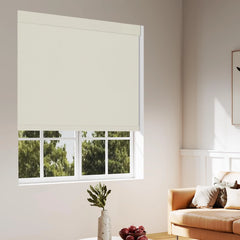 Boolegon Blackout Jacquard Roller Shades for Windows Cordless Room Darkening Roller Blinds Easy to Install with Cassette Valance Black Out Window Shades for Home Office