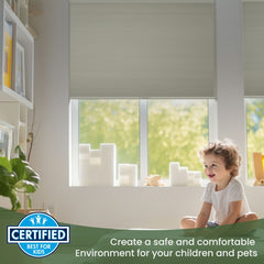 Boolegon Blackout Cellular Shades Cordless Pull Down Cellular Blinds Thermal Insulated Honeycomb Blinds for Windows