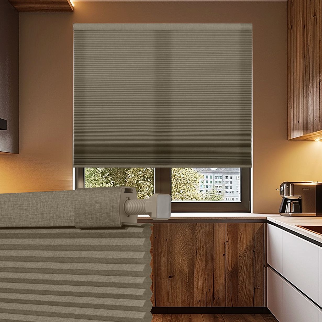 Light Filtering Light Brown