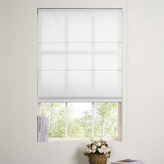 Boolegon Blackout Roman Windows Shades, Room Darkening Roman Blinds for Windows,Easy to Install Thermal Insulated Window Blind for Bedroom, Kitchen, Living Room, Office, Beige, Custom Size
