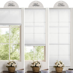 Boolegon Blackout Roman Windows Shades, Room Darkening Roman Blinds for Windows,Easy to Install Thermal Insulated Window Blind for Bedroom, Kitchen, Living Room, Office, Beige, Custom Size