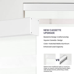 Boolegon Cordless Zebra Blinds for Windows Light Filtering Roller Shades Dual Layer Day and Night Privacy,Light Control,Easy to Install for Home