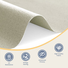 Boolegon Blackout Roman Shades for Indoor Windows, Cordless Roman Blinds